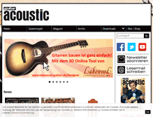 Tablet Screenshot of guitaracoustic.de